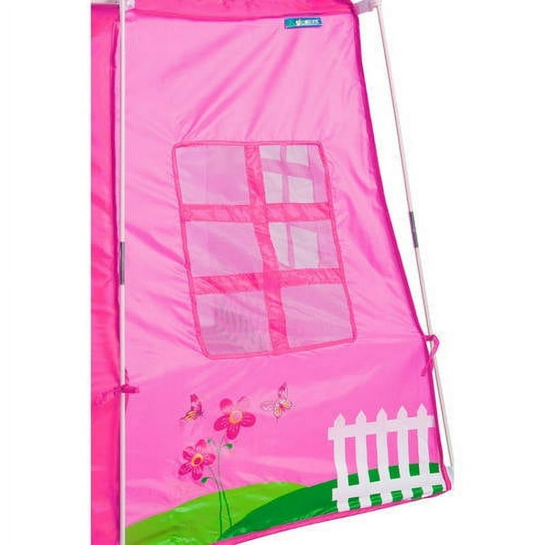 GigaTent Girls Club Pink Play Tent With 2 Look-out Towers & a Center Base 