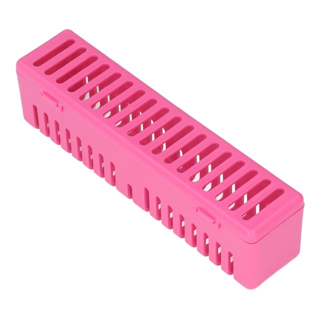 Instrument Box With Cover, Cleaning Efficiency, Well Organized Layout, Plastic Material, Lightweight Design For Storing And Cleaning Instruments