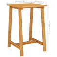 thumbnail image 2 of vidaXL Bar Table Outdoor Pub Table for Balcony Porch Garden Solid Wood Acacia, 2 of 13