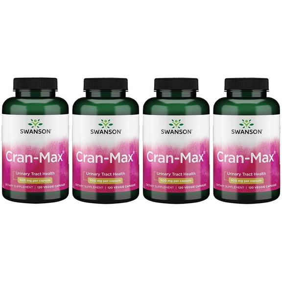 Swanson Cran-Max 500 mg 120 Veg Caps 4 Pack