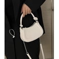thumbnail image 3 of Womens Chic Crossbody Shoulder Bag PU Leather Handbags Y2k Purse Cute Mini Crescent Totes Satchel Cute Clutch, 3 of 7