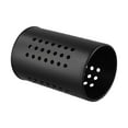 thumbnail image 6 of Wodtesl Utensil Holder Stainless Steel Black Small- Kitchen Cutlery Rack Stand with Drainage Hole, Ventilated Design for Quick Drying, 6 of 12