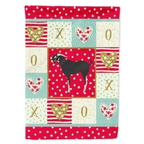 Black Bengal Goat Love Flag Canvas House Size CK5311CHF