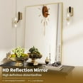 thumbnail image 5 of Lumora 36" x 24.2" Rectangular Bathroom Mirror With Aluminium Alloy Frame Wall Mounted, Gold, 5 of 5