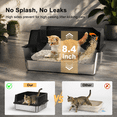 thumbnail image 3 of Stainless Steel Cat Litter Box Small Cats Metal, 3 of 9