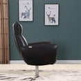 thumbnail image 5 of Titan Furnishings 22" Modern Genuine Italian Leather Lounge Chair in Black, 5 of 11