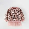 thumbnail image 2 of FYDUU Toddler Girls Sweatshirt Cute Leopard Print Long Sleeve Pullover Shirts Casual Round Neck Top Comfortable Soft Stylish Sweatshirts Soft Fall Clothes, 2 of 6