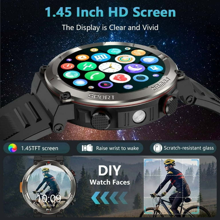 Blackview Military Smart Watch for HD Touch Screen