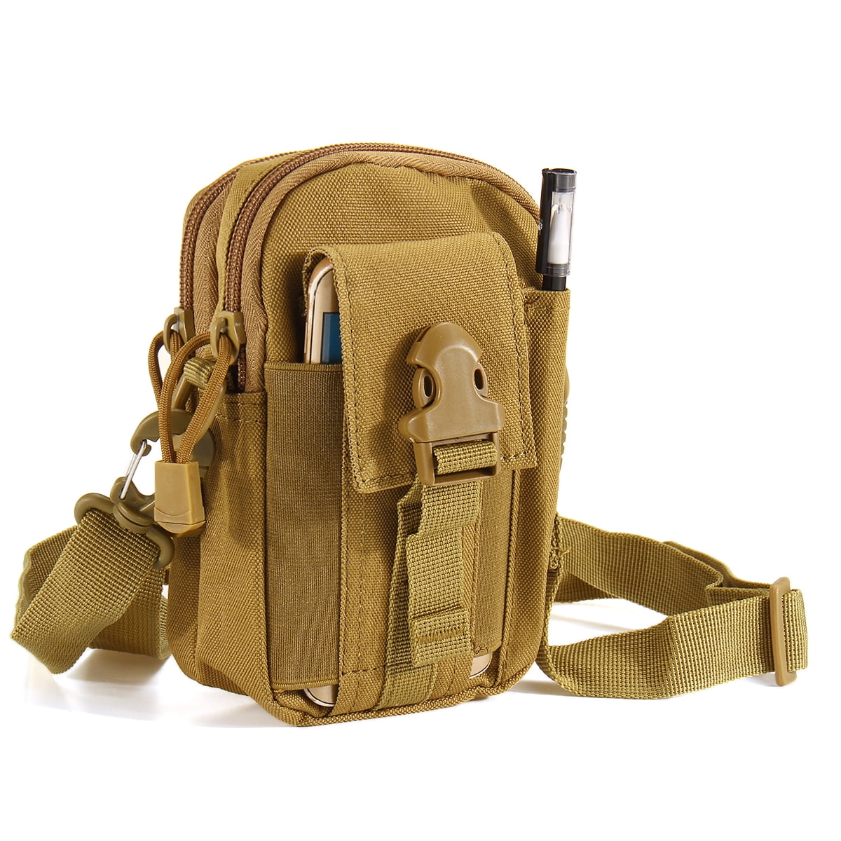 Tactical Belt Fanny Pack Waist Pouch Backpack Outdoor Sports Waterproof Hanging Bag Pack with