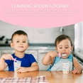 thumbnail image 3 of KAKOWELY Training Tableware 1 Set Training Tableware Chick Learning Spoon Fork Toddler Eating Tool4.33"X1.77"X1.18", 3 of 5