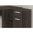 thumbnail image 2 of Monarch Specialties Computer Desk, Home Office, Corner, Storage Drawers, 46"l, L Shape, Work, Laptop, Laminate, Brown, Contemporary, Modern, 2 of 4