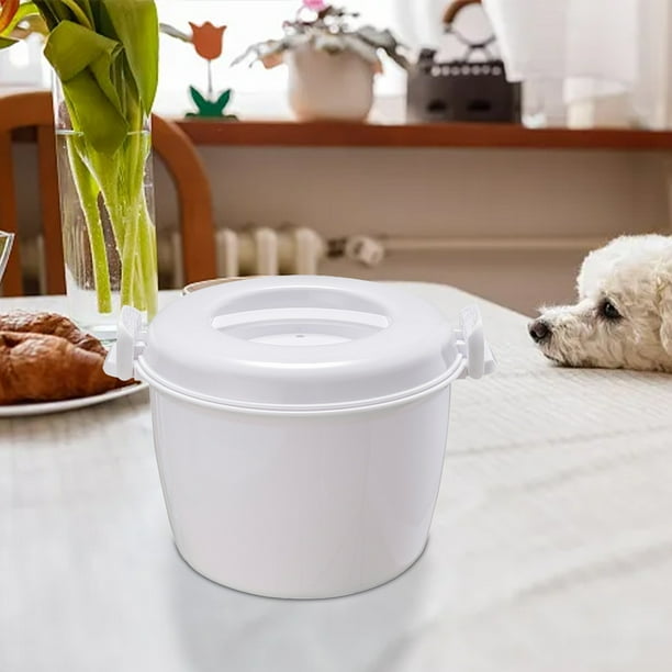 Xihbxyly Olla Arrocera para Microondas, Diseño Aislante de Gran Capacidad, Tapa Doble para Conservar El Calor, Recalentar y Almacenar Comidas, Uso Doméstico, Cierres Fáciles de Cerrar, Sin Bpa, Juego