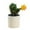 T7#D, variant on Artificial Potted Daisy Plants, Faux Daisy Flower Pot with White Pot, UV Resistant Fake Daisy Arrangement for Home Office Outdoor Patio Decor