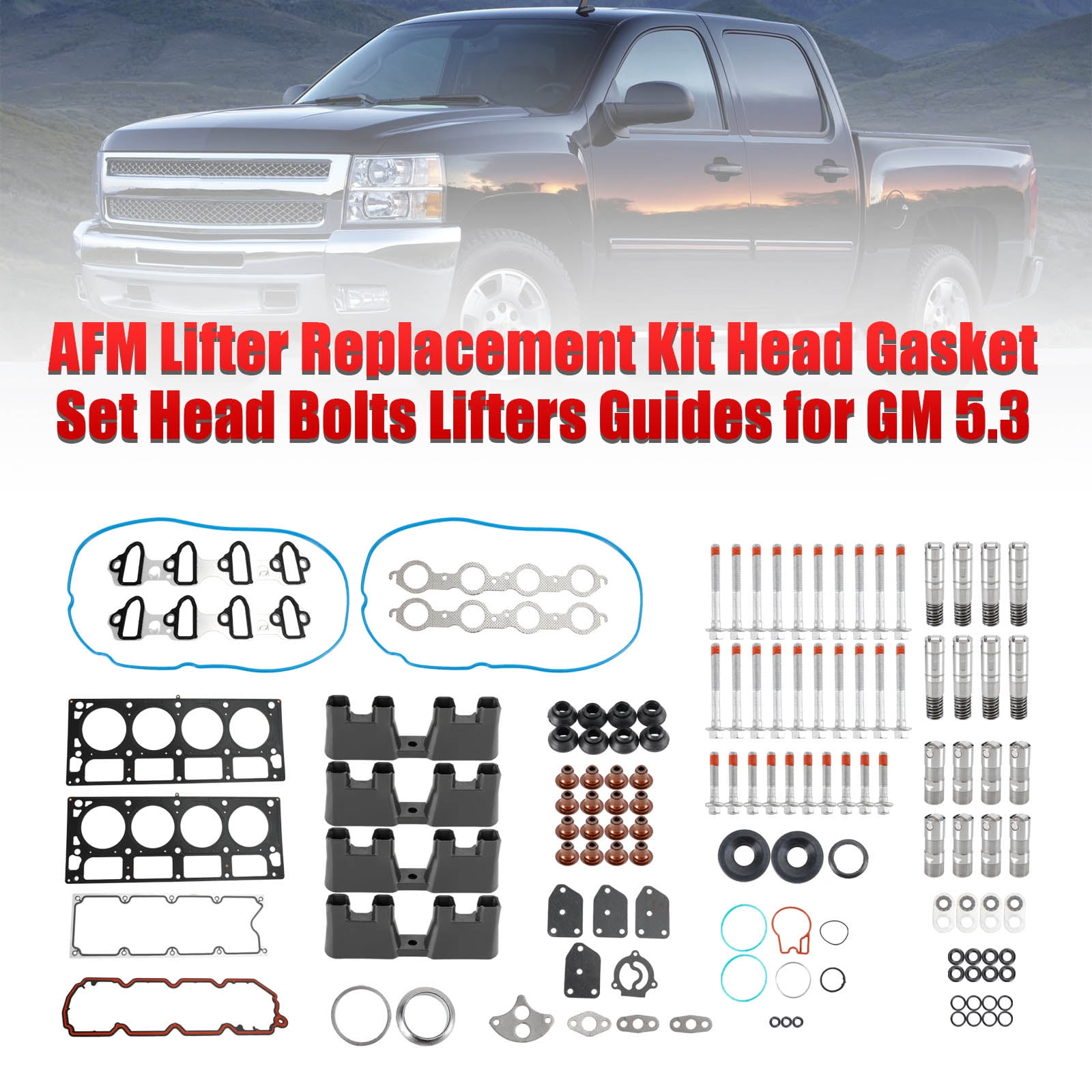 0714 For Chevy Tahoe 5.3L 5328CC AFM Lifter Replacement Kit Head