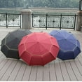 thumbnail image 3 of Large Umbrella For Rain Windproof Double Vented Rustproof Folding Compact Golf Umbrella With 360 Degree Adjustable Clamp, 3 of 3