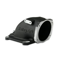 Holley EFI 300-240BK EFI Throttle Body Intake Elbow-Black Finish