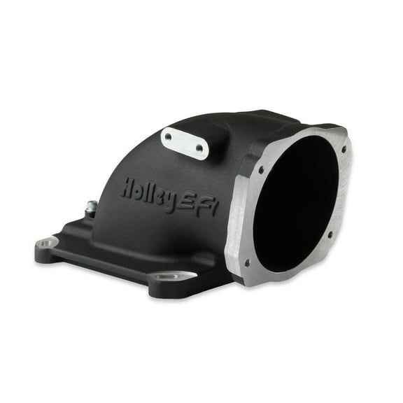 Holley EFI 300-240BK EFI Throttle Body Intake Elbow-Black Finish