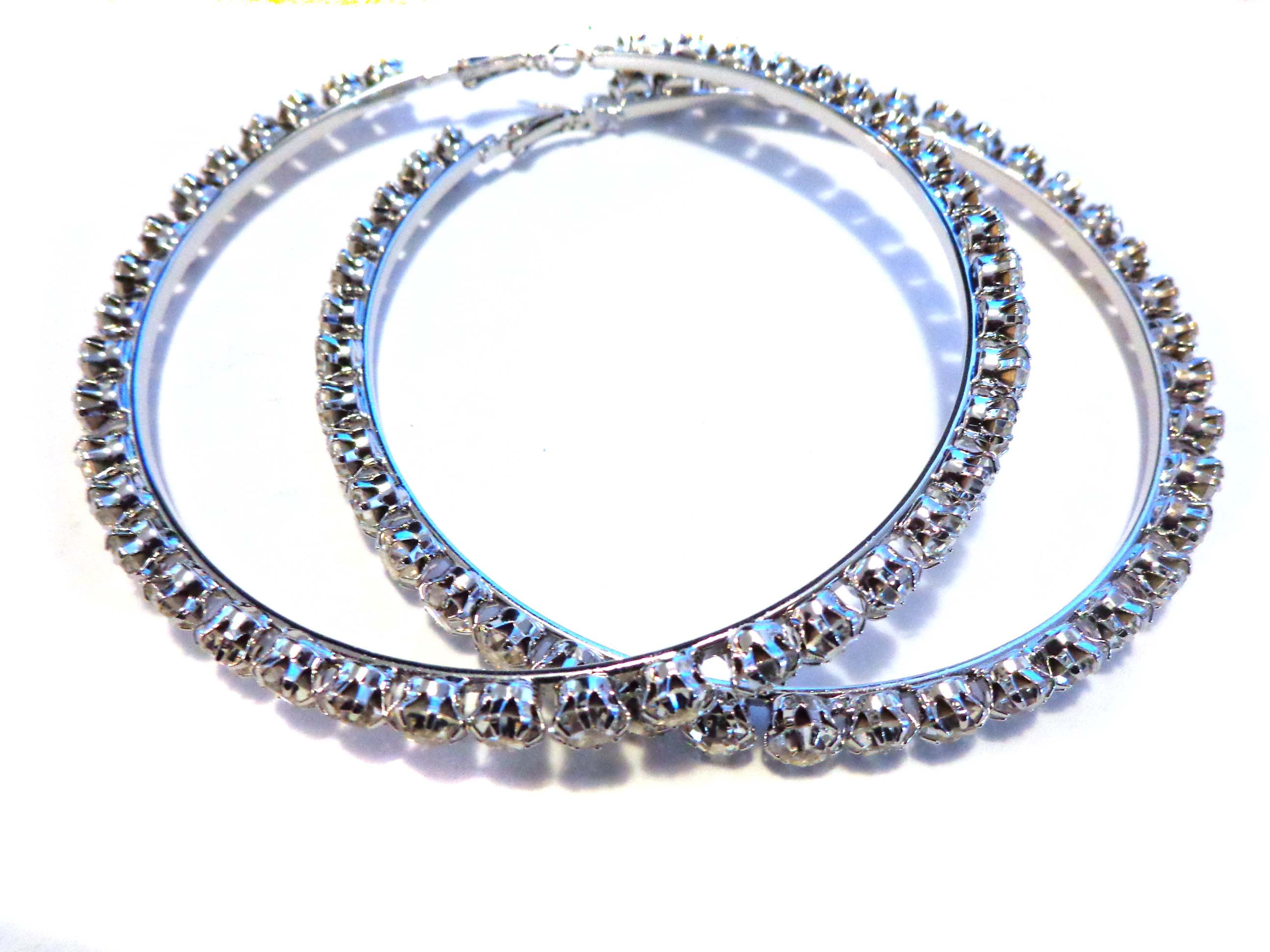 large rhinestone hoops