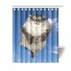 thumbnail image 1 of ABPHQTO Cortina de ducha de tela impermeable para baño con diseño de gato volador 160x180 cm, 1 of 2