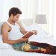 thumbnail image 5 of Balery Meditating Golden Retriever Pantalones de pijama para hombre, pijama ultraligero, pantalón de descanso-3X-Large, 5 of 6