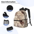 thumbnail image 5 of Lsque Abstract Coffee Pattern With Letters Classic Casual Backpack - Large Capacity Water-Resistant Backpack for School, Work, Travel, and Outdoor Activities, 5 of 8