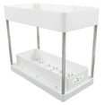 thumbnail image 2 of Estante Para Debajo Del Fregadero, Cajones Deslizantes Para Armario, Multifunción, Fácil Limpieza, Duradero, Fácil De Montar, Cestas De Almacenamiento Deslizables Para Ahorro De ANGGREK Blanco, 2 of 8