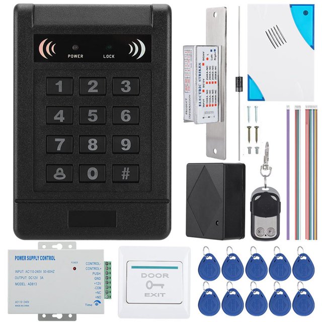 Sistema De Control De Acceso A La Puerta Tarjeta Rfid Desbloqueo De Contraseña Seguridad En El Hogar Cateissary EL006844-00