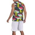 thumbnail image 2 of Xecao Green Mushroom print basketball shirt for both men and women, a unisex basketball jersey perfect for theme parties-4X-Large, 2 of 6