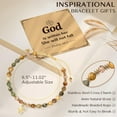 thumbnail image 3 of Christian Inspirational Bracelet Gifts for Women: Religious Cross Beads Bracelet Baptism Christmas Day Gifts for Godmother Mom Daughter Sister Friend, 3 of 7