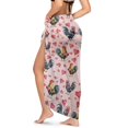 thumbnail image 2 of Uourmeti Valentine Roosters Swimsuit Coverup for Women Chiffon Long Bikini Wraps Soft Bikini Scarf Blouse for Swimwear, 2 of 7