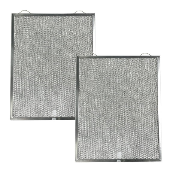 Air Filter Factory 11-7/8 x 15-3/16 x 3/8 Range Hood Aluminum Grease Filters 2-Pack