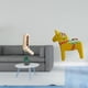 thumbnail image 2 of Organizador de pared plegable con ganchos para armario de baño con adorno coleccionable de caballo de Dala sueco, figura de animal para armario de ent, 2 of 8