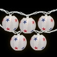 thumbnail image 4 of Northlight Patriotic Stars Paper Lantern Patio Light Set - 8.5' White Wire - 10ct, 4 of 9