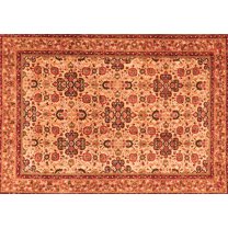 Ahgly Company Indoor Rectangle Persian Orange Traditional Area Rugs, 5' x 7'