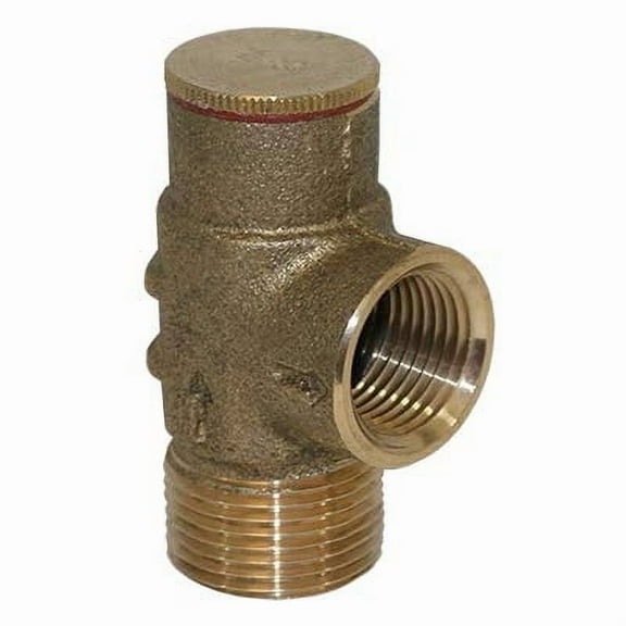 Merrill Mfg PRVNL75 No Lead Brass Pressure Relief Valve, 75 PSI, 3/4" NPT
