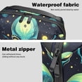 thumbnail image 4 of Alien Travel Case Charger Pouch Hard Drive Bag Cable Organizer Desk Cord Travel Organizer Waterproof Oxford Fabric Electronic Digital Accessories Storage Bag Black 5.9x9.44x3.14 in, 4 of 6