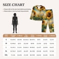 thumbnail image 4 of Sikiie Artistic Oil Painting Sunflower Women's Long-Sleeve Shirt and Full-Length Bottom Pajama Set (s-xxl)-Large, 4 of 7