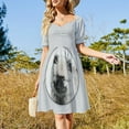thumbnail image 2 of Keeshond Puppy (Drawing) Sleeveless Dress women's evening dresses 2024 dress korean style dresses for special events, 2 of 6