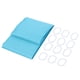 thumbnail image 2 of Cortina de ducha impermeable para el hogar, cortina de baño de tela con ganchos, accesorio de baño, azul, 180x180cm, 2 of 8
