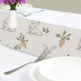 thumbnail image 4 of Yayeee Table Runner 70 inches Long Home Kitchen Dinning Party Decoration, Beige Rabbits and Carrots, 4 of 7