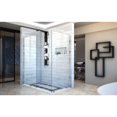 thumbnail image 5 of DreamLine Linea Two Individual Frameless Shower Screens 34 in. and 30 in. W x 72 in. H, Open Entry Design in Chrome, 5 of 12