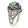 thumbnail image 4 of Opvise Creative Vintage Rainbow Color Zircon Hollow Out Women's Ring Jewelry Gift, 4 of 5