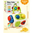 thumbnail image 6 of Vanmor Busy Cube Baby Toys for 18-24 Months 【Upgraded】10 in 1 Montessori Toys for Toddler  Travel Sensory Toys Pop Fidget Toys Baby Toy for 1 2 3 Baby Boy Girl Birthday Gift, 6 of 7