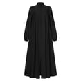 thumbnail image 6 of Womens Eid Mubarak Praying Clothes Plus Size Zipper Abaya Dress Muslim Islamic Dubai Kaftan Eid Ramadan Prayer Dress, 6 of 8