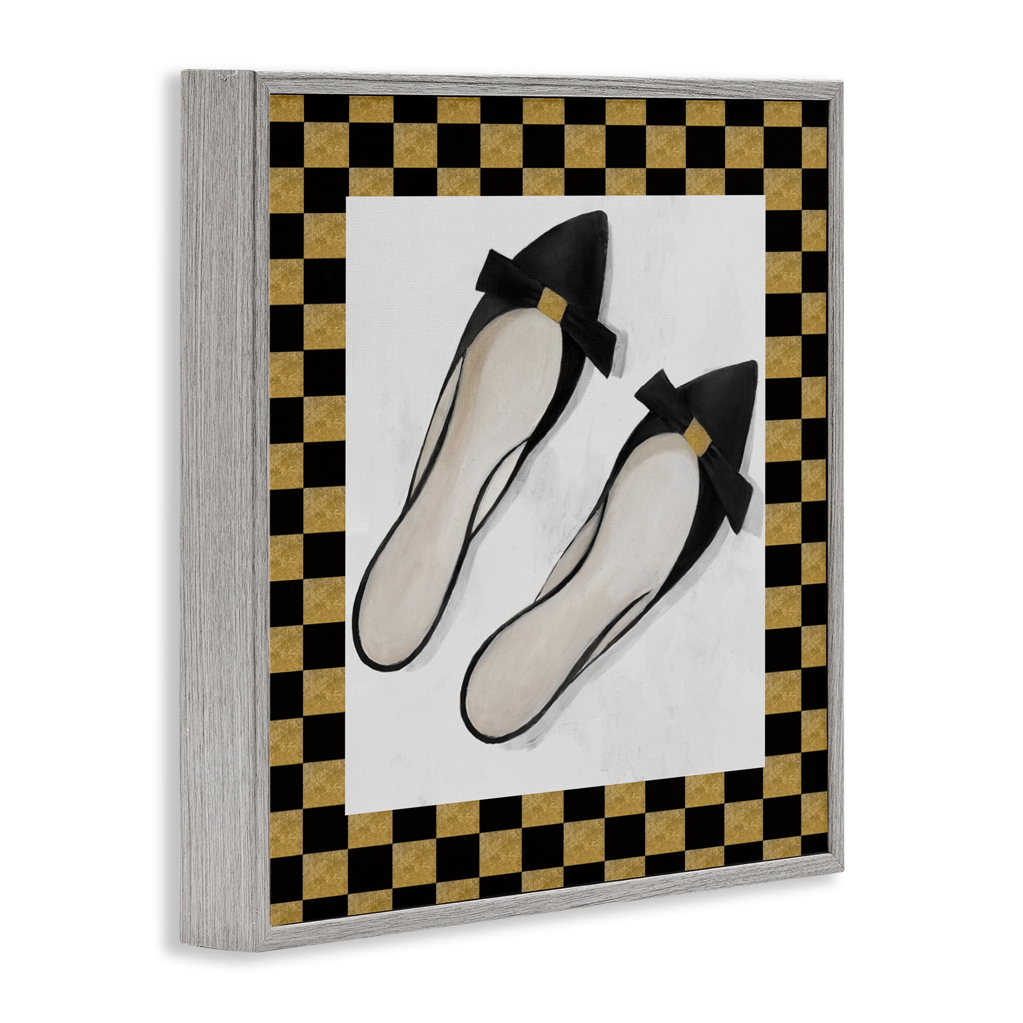 Stupell Industries Sleek Black Sliders Gray Framed Giclee Art, design by Lorenzo Collective