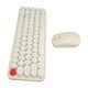 thumbnail image 5 of Combo De Mouse Y Teclado, Conexión Inalámbrica 2.4G Mini Portátil Dot Keycap Teclado Inalámbrico Mouse Combo Retro Lindo Para El Hogar ANGGREK Beige, 5 of 8