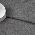 thumbnail image 4 of shiyou-Grey Small Tiers 2 Pack Faux Linen Textured Kitchen Short Small Mini Window Curtains Valance 16 inches Length Privacy Home Decor Classic Cafe Basement Living Room/Bedroom 34W by 16L Rod Pocket, 4 of 4