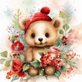 thumbnail image 1 of 5D DIY Oso Navidad Del 30x30cm, 1 of 9