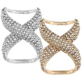 thumbnail image 1 of Miangastore 2pcs Rhinestone Scarf Clips Shawl Buckle Clasps Scarf Rings Fashion Clothing Jewelry, 1 of 8