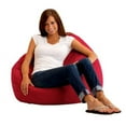 The Big Bag Comfort Suede 132" Bean Bag, Black Onyx